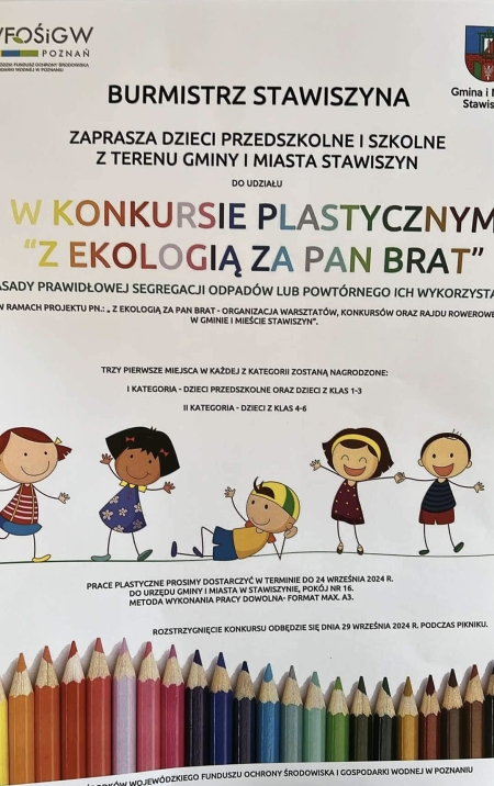 Konkurs plastyczny ,,Z EKOLOGIĄ ZA PAN BRAT''